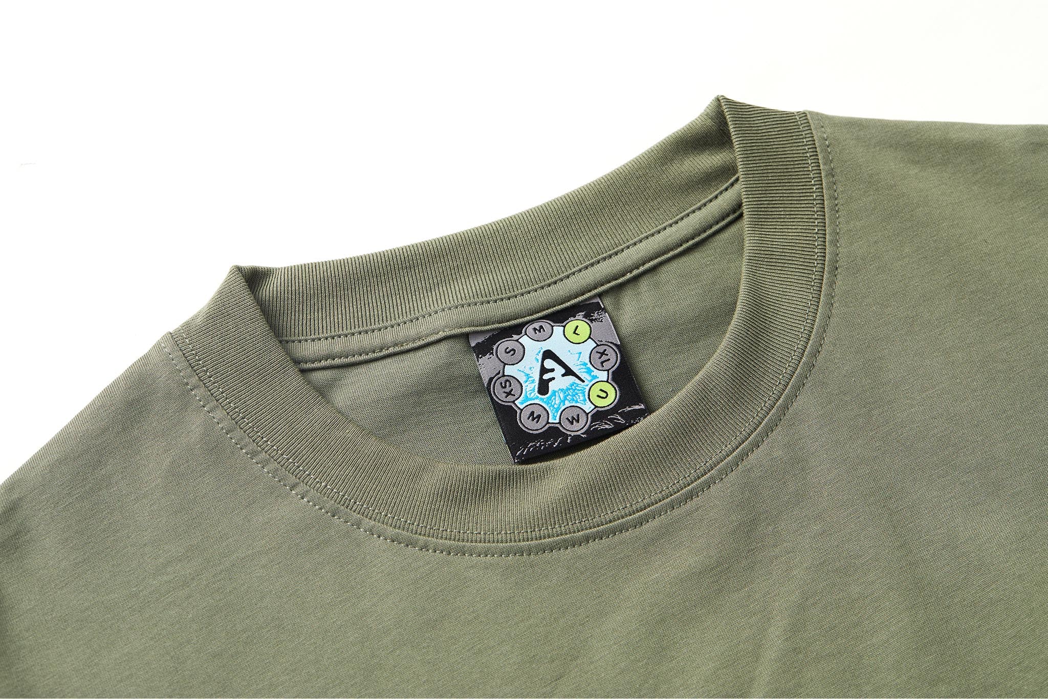 LOGO LOCK Olive Tee - Image 5